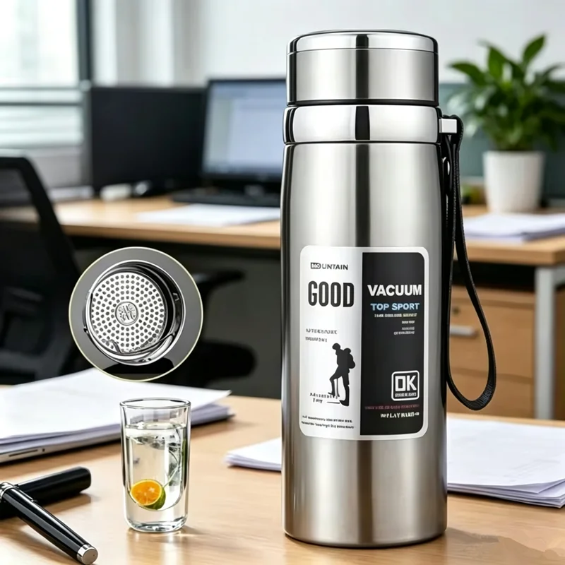 Cold Brew Bottle - Stainless Steel Vacuum Insulated Water Bottle