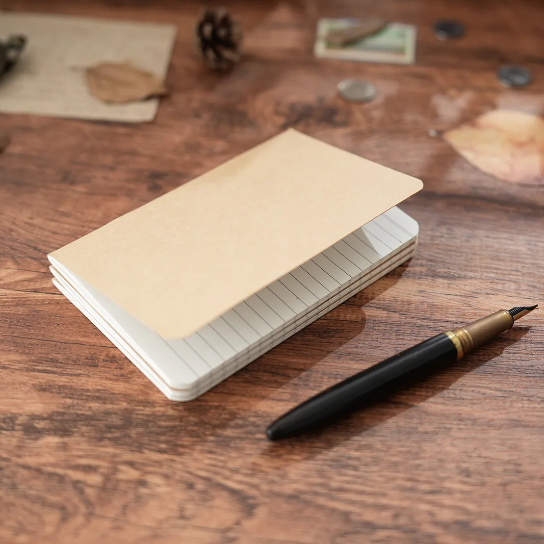 إدراج دفتر ملاحظات مبطن بإعادة تعبئة TN مقاس 14 × 9 سم، 100 جرام من ورق الخشب الممتاز الخالي من الكبريت، 40 ورقة لدفتر المسافر، والمذكرات، واليور