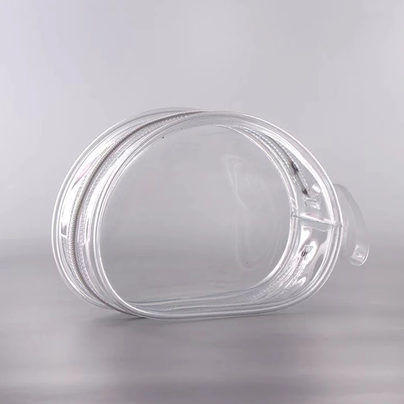 Transparent Semi-Circular Multifunctional Storage Bag Doll Display Dustproof Organizer Bags