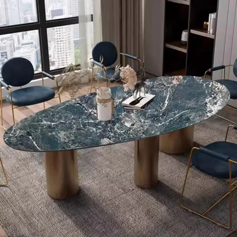 Refined Smooth Practical Strong Dining Table Sleek Compact Rustic Creative Dining Table Tavolo Da Pranzo Living Room Furniture
