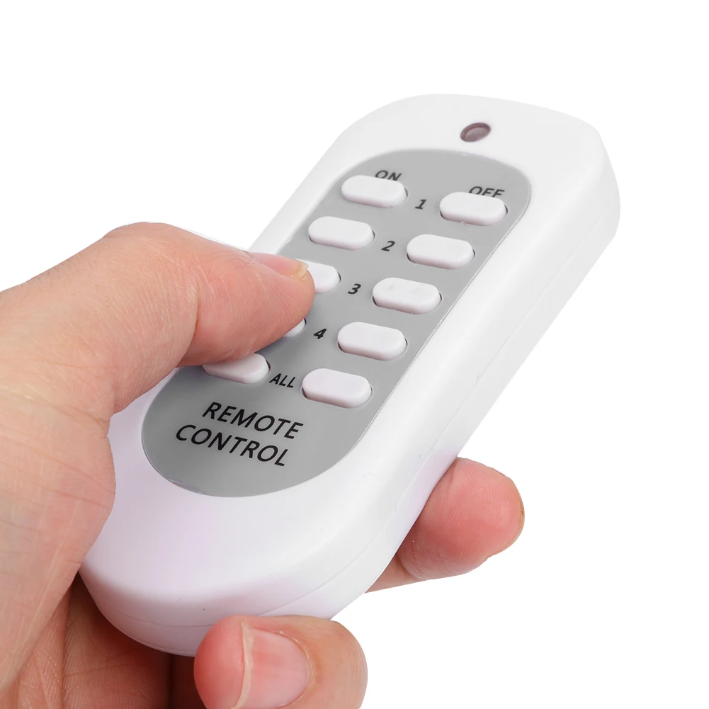 433.92MHz Wireless Remote Control 240V 50Hz 10A Wireless Remote Control Socket On/Off Smart Power Outlet Portable for Light Lamp