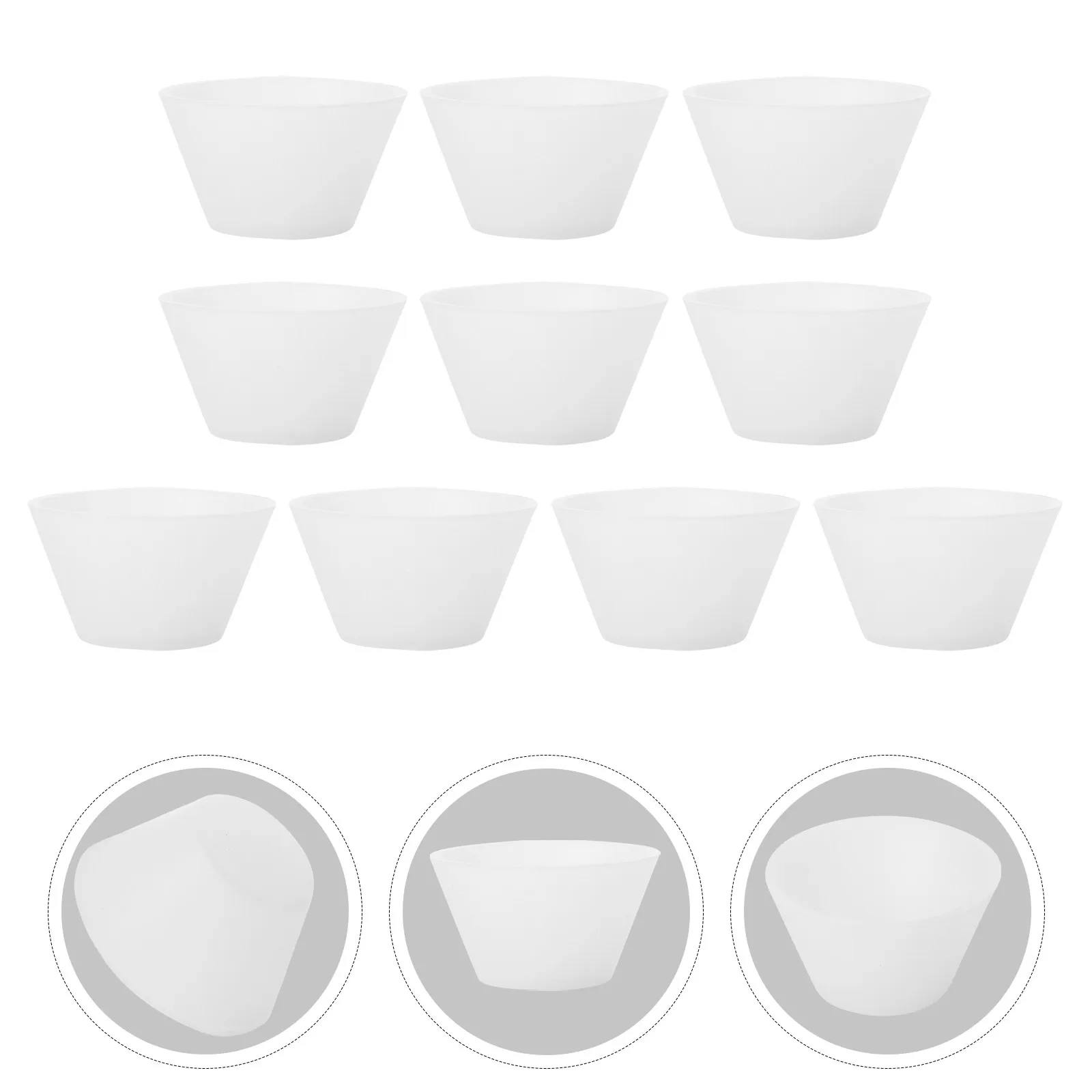 

10Pcs Premium Silicone Mixing Cups Epoxy Glue Craft Making Device Reusable DIY Craft Tools Flexible Fast Recovery Silicone