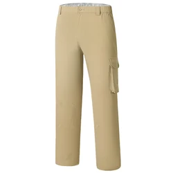 BASSDASH Men's Fishing Cargo Pants Water Resistant Quick Dry Lightweight UPF 50+ for Outdoor Hiking Elastic Waist Pants FP05M