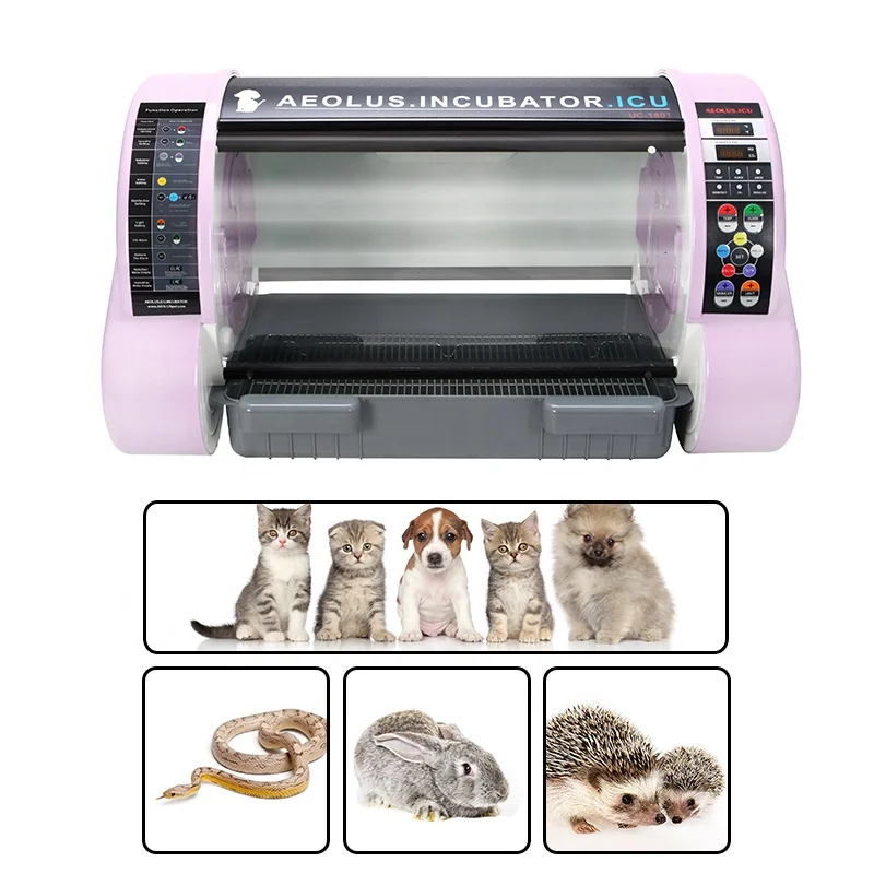 Veterinary Puppy Incubator with Pet Monitor ICU for Pet Hospital's ICU Monitoring Devices