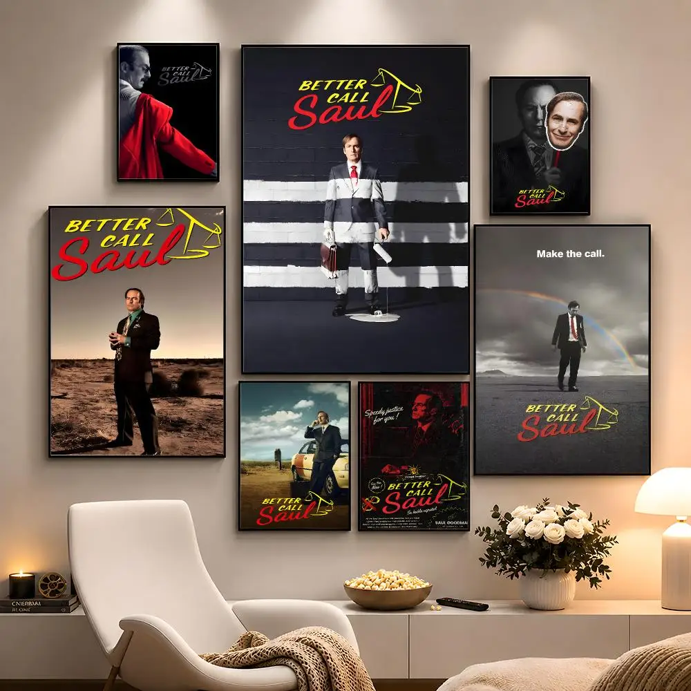 Series Better Call Poster Peel And Stick Wall Art PP Waterproof HD Bedroom Living Room Home Decor Gift