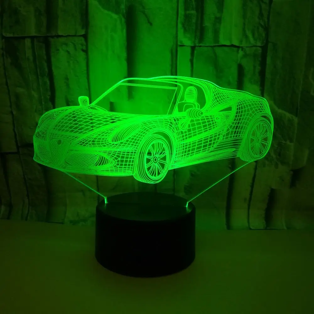 Creative Fashion Car 3d Night Usb Desk Lamp Home Gift Table Lamp Children Bedside Colorful Decorative 3d Lamp