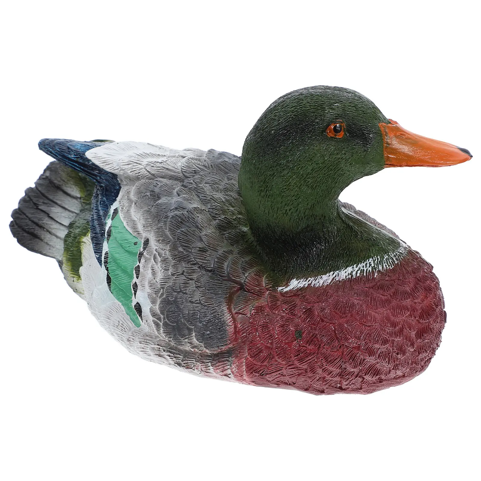 Floating Pond Duck Statue Resin Garden Decor Outdoor Water Feature Lawn Enhancement Lifelike Motion Resin Animal Landscape