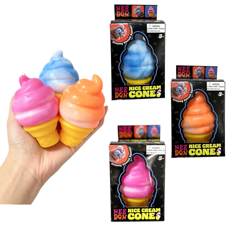 

New Sticky Ice Cream Decompression Pinch Toy Adult Slow Rebound urprise Stress Relief Squeeze Blind box Toys Children's Gifts