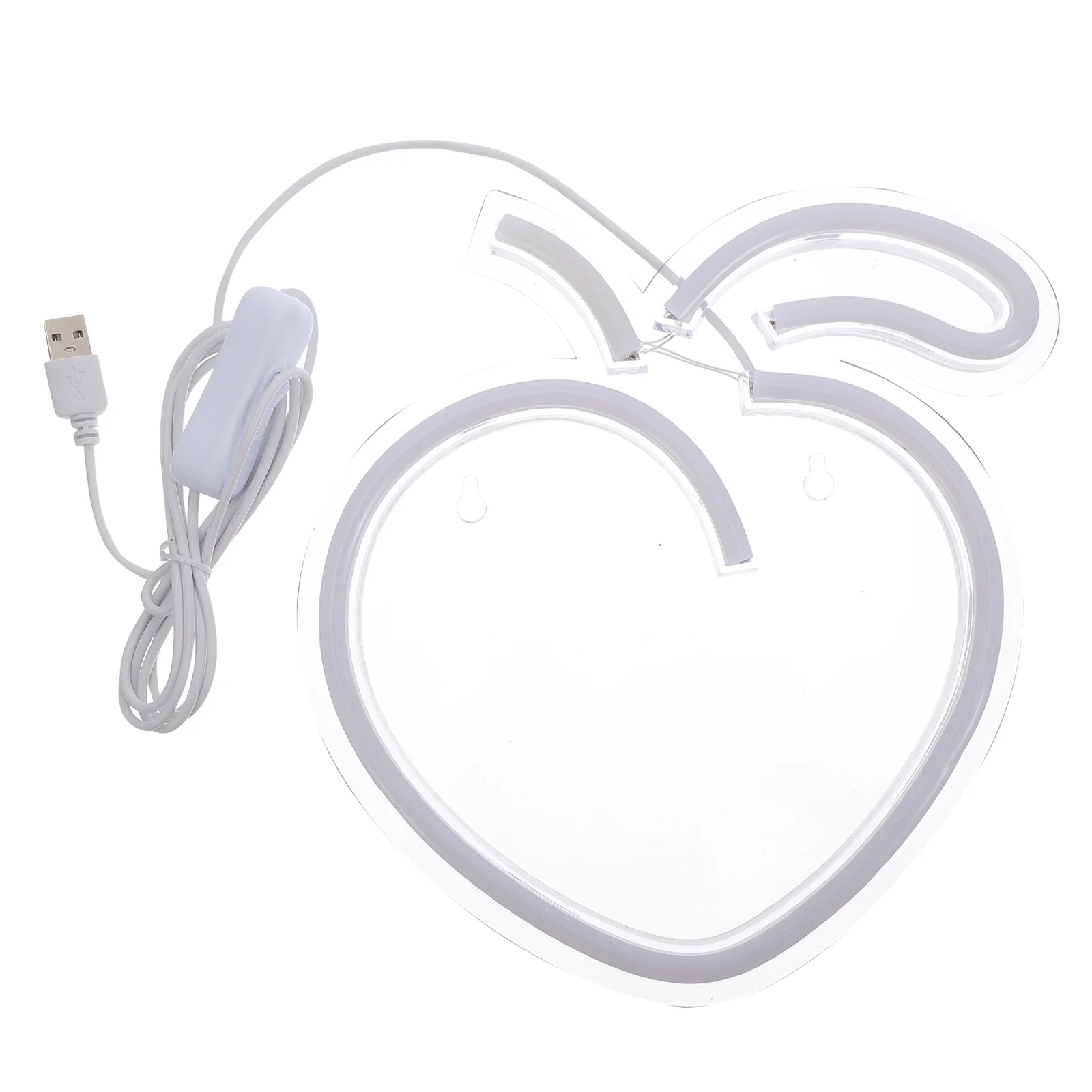 Créatif forme de pêche LED enseigne au néon USB alimenté veilleuse lampe à LED décorative intérieur néon décor lampe de nuit