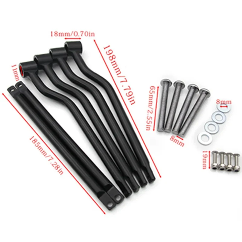 Black Steel Motorcycle Saddle Bag Support Bracket Universal Side Luggage Mount Bars Anti-rub Spacer Fit Kawasaki Honda Yamaha Su