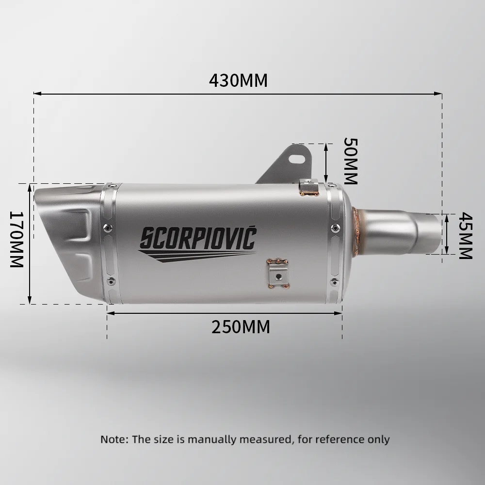 

Slip on Motorcycle Exhaust Muffler Mid Link Pipe For QJMOTOR QJ800GS-G SRK800RR