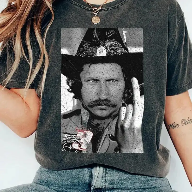 Dale Earnhardt Middle Finger  T shirt Funny AN48626