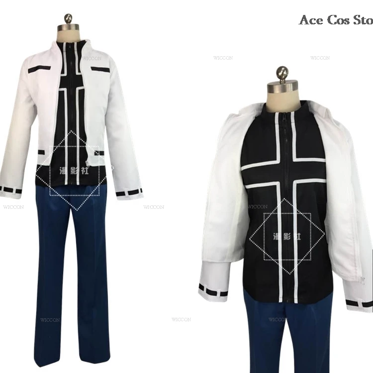 Kyo Kusanagi Cosplay Costume parrucca King of Kyo Fighter White Coat Game KoF Role Play Men Fighter Classic Outfit Halloween Party