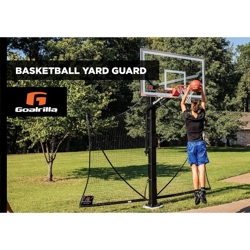 Basketball Yard Guard Easy Fold Defensive Net System Quickly Installs on Any Goalrilla Basketball Hoop