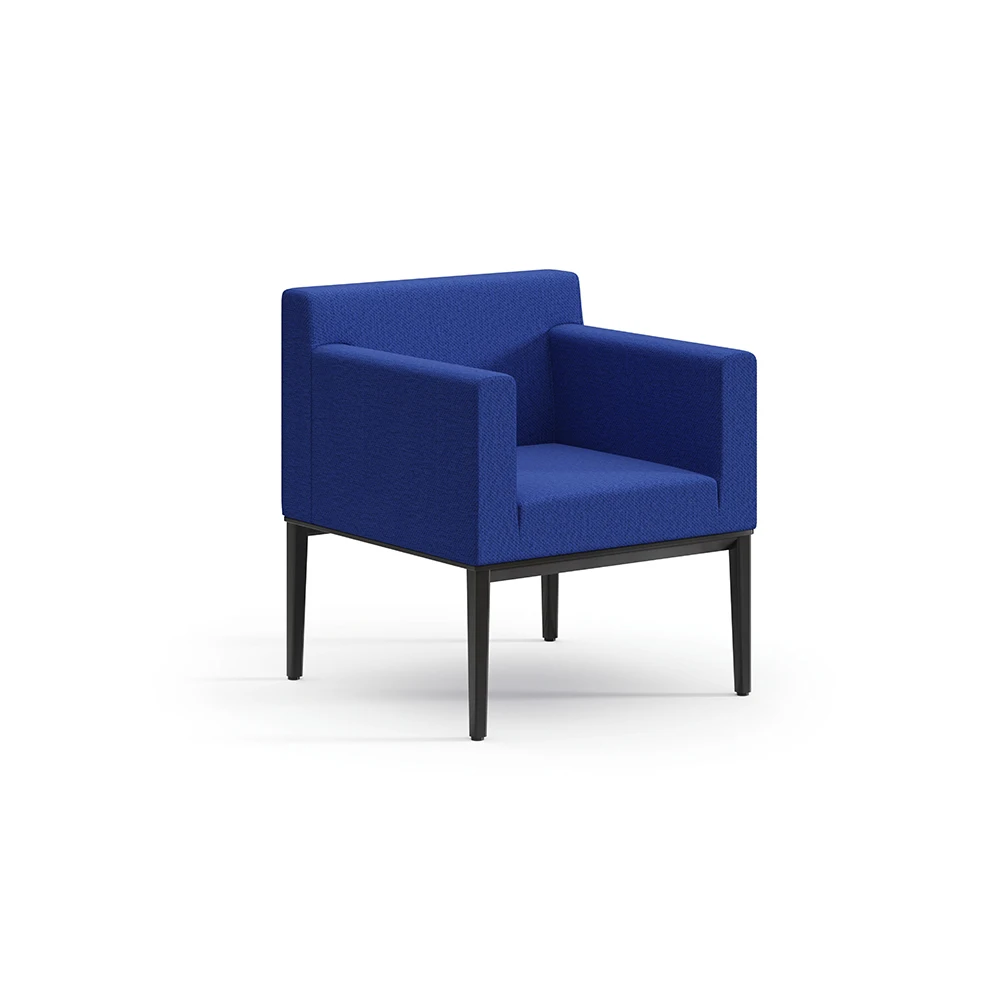 Modern Modular Public Seating Sofa Solid Wood Frame PU Fabric Upholstered Waiting Sofa for Commercial Project