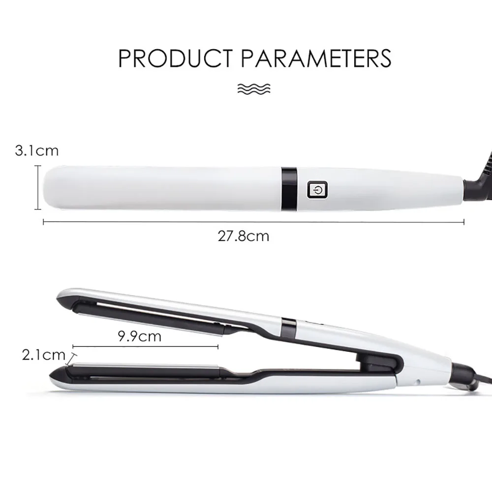 1-дюймовый профессиональный выпрямитель для волос с генератором отрицательных ионов, керамическое покрытие, светодиодный макс. 210 ℃ /410 ℉   Плоский утюг PTC Отопление