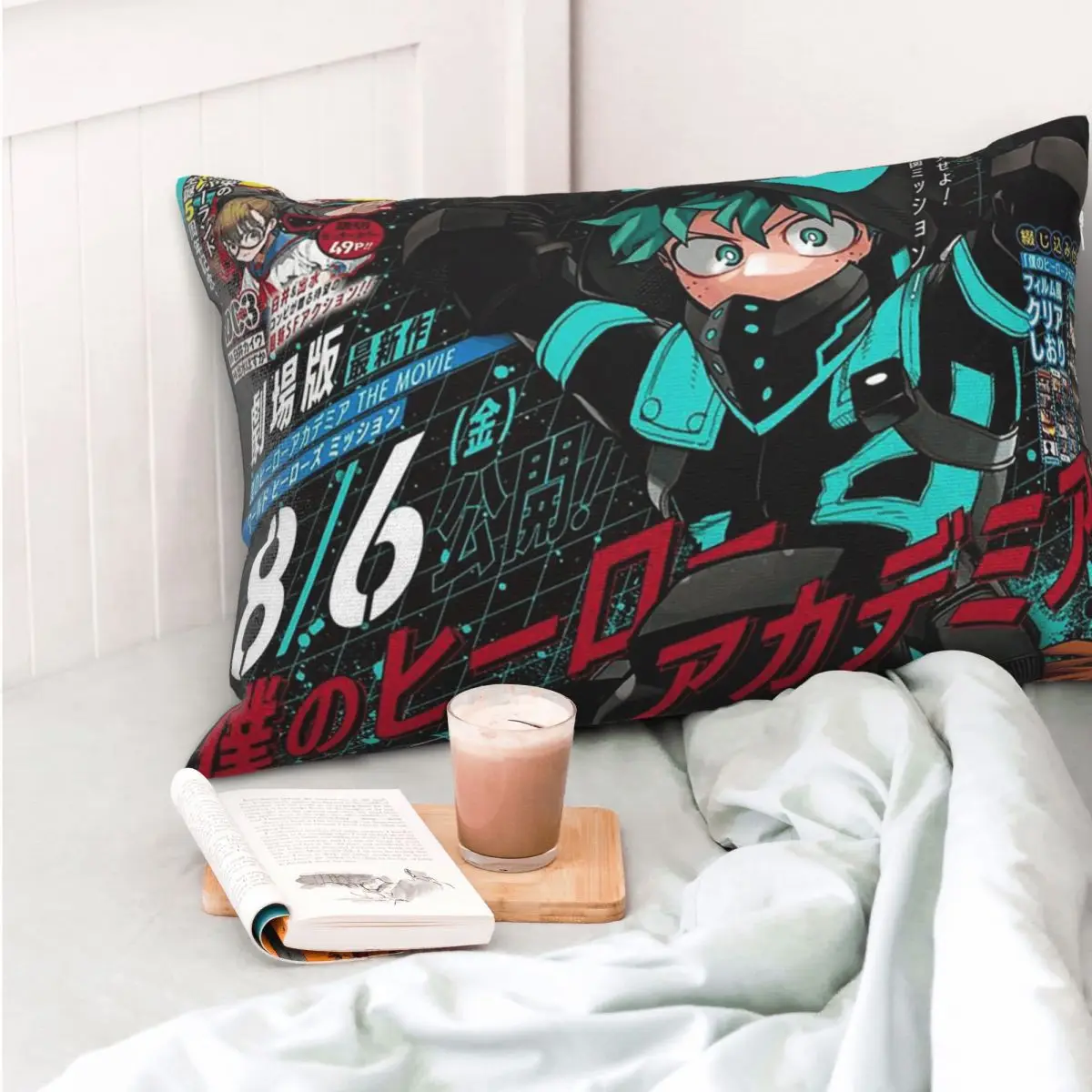 

Прямоугольная наволочка My Hero Academy, чехол для подушки, декор для спальни, кровати, домашняя комфортная декоративная подушка