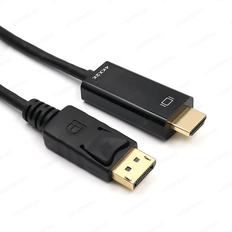 Kabel kompatybilny z DisplayPort do HDMI 4K 1M 1.8M 1080P @ 60Hz Port wyświetlacza kabel kompatybilny z DP do HDMI do laptopów i projektorów