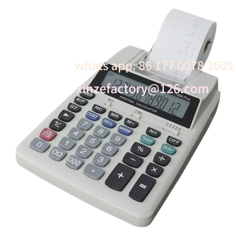 

Customizable 12-digit printing calculator – for company, bank, accounting & finance; manufacturer wholesale