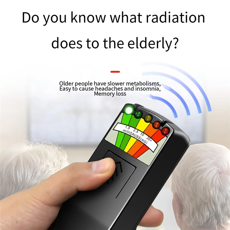 A19E-1 PCS Radiación Electromagnética K2kii Probador de Radiación Multifuncional Negro