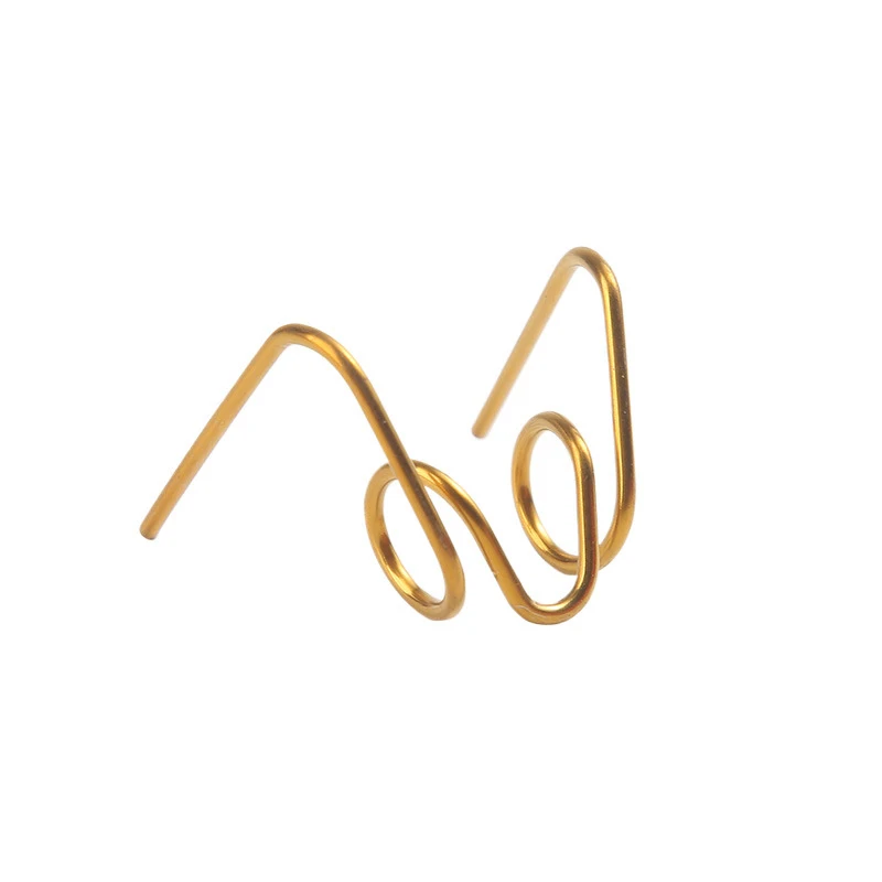 2/4 шт. суппорт дискового тормоза мотоцикла, пружина с одним отверстием, универсальная возвратная пружина для тормозных колодок скутера/велосипеда, дизайн автосепаратора