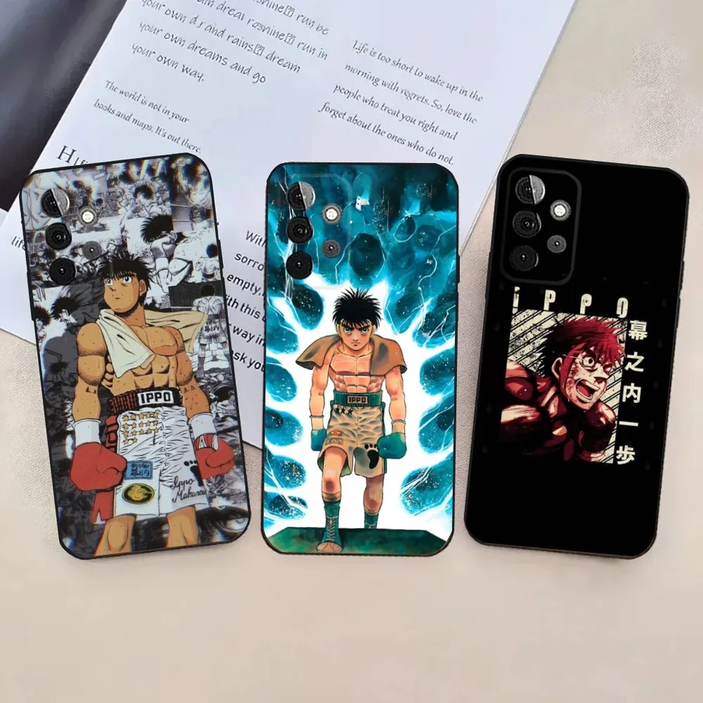 

H-Hajime No Ippo Phone Case For Samsung Galaxy A13,21s,22,31,32,52,53,71,80,91 Soft Black Cover