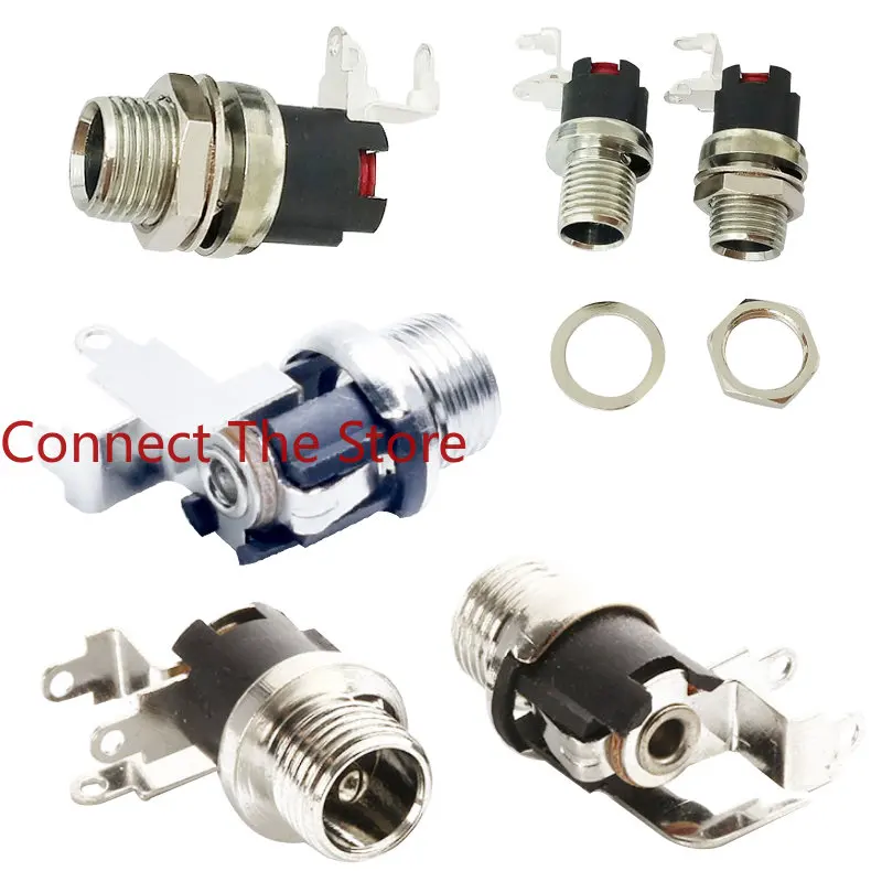 7PCS Dc025ddc หญิง DC Power ซ็อกเก็ตอ่อนนุช5.5*2.1 Connector