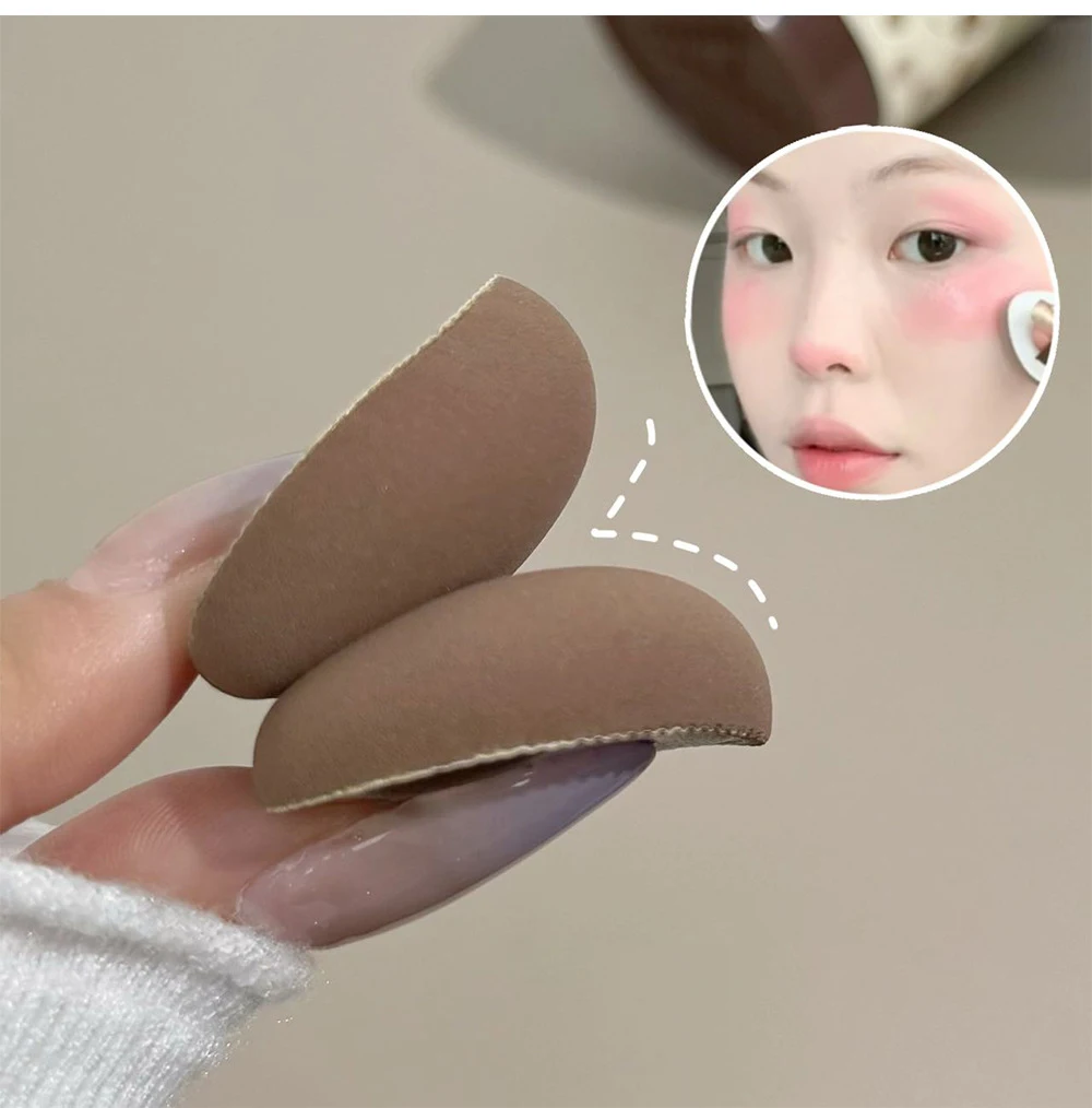 ชุดเครื่องมือแต่งหน้า 5 ชิ้น ฟองน้ำพัฟขนาดเล็กสำหรับลงรองพื้นแบบคุชชั่น บีบีครีม คอนซีลเลอร์ และเครื่องสำอางอื่นๆ