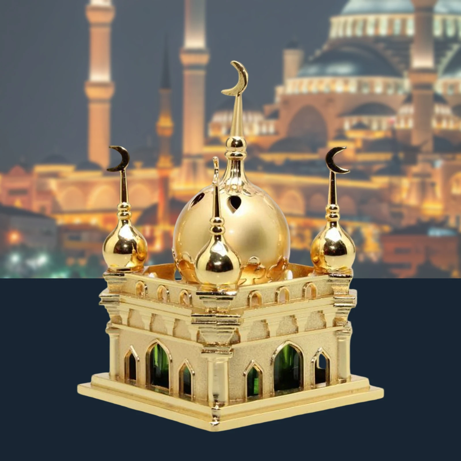 Miniature Muslim Miniature Model Mosque Architecture Model Islamic Home Table Collectible Holiday Party Decor Supply