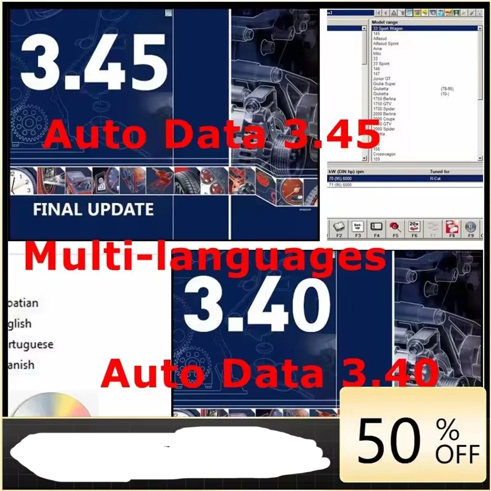 

Cra look Sale AUTO DATA 3.45 Wiring Diagrams Data Install Video AutoData 3.40 Multi-languages CD USB Drive Auto Repair Software