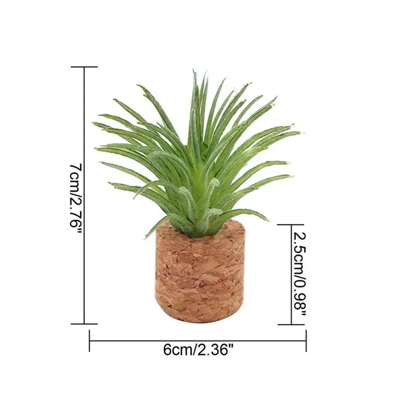 MALL 6 Pcs Cactus Refrigerator Magnets Mini Cute Plant Fridge Magnet Decoration Accessories for Home Kitchen Office