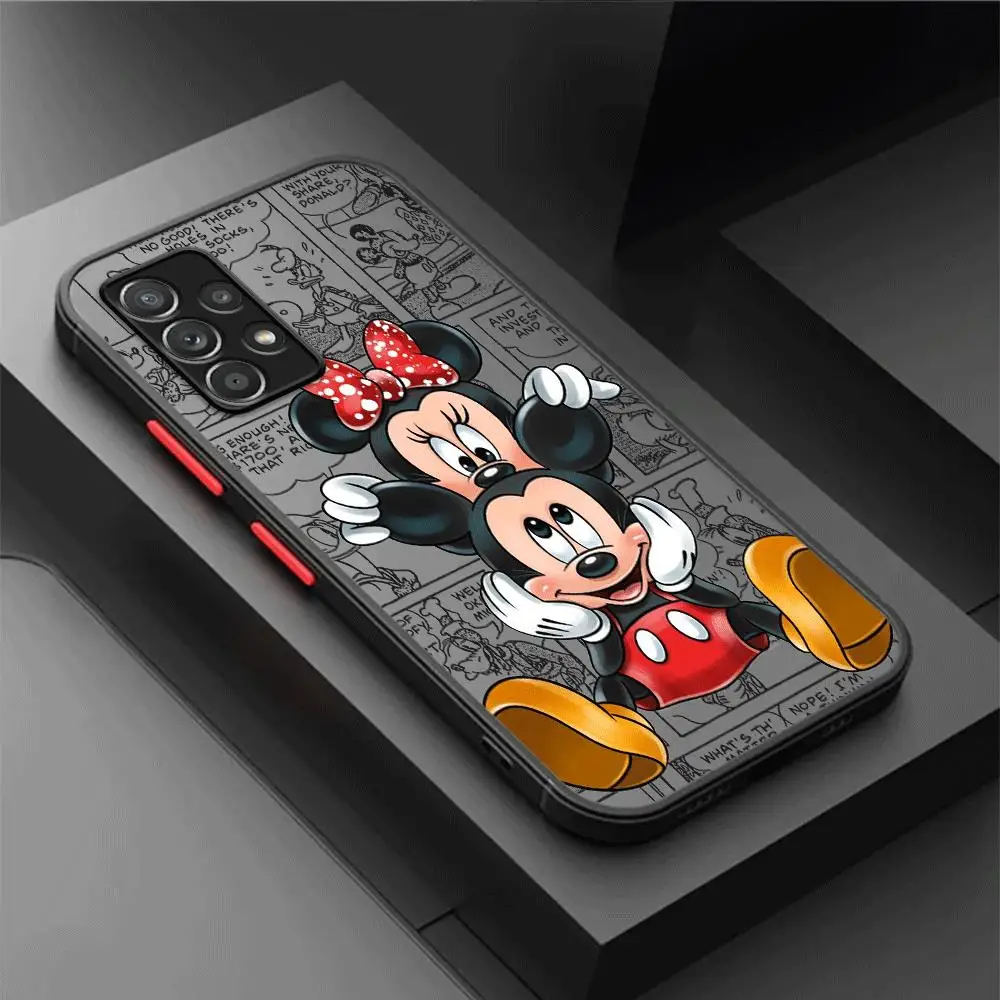 Mickey Minnie Cute Phone Case for Samsung Galaxy A12 A13 A14 A21s A22 A23 A24 A32 A33 A34 A50 A51 A53 A54 A70 A72 A73 5G Cover