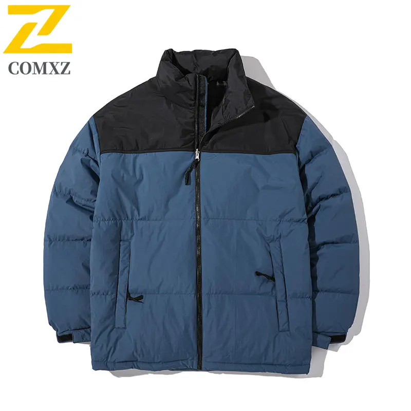 

Winter Padded Jacket 2025 New Trendy Splicing Climbing Thickened Cold Proof Cotton Parkas Skiing Windproof Warm Lightweight Coat