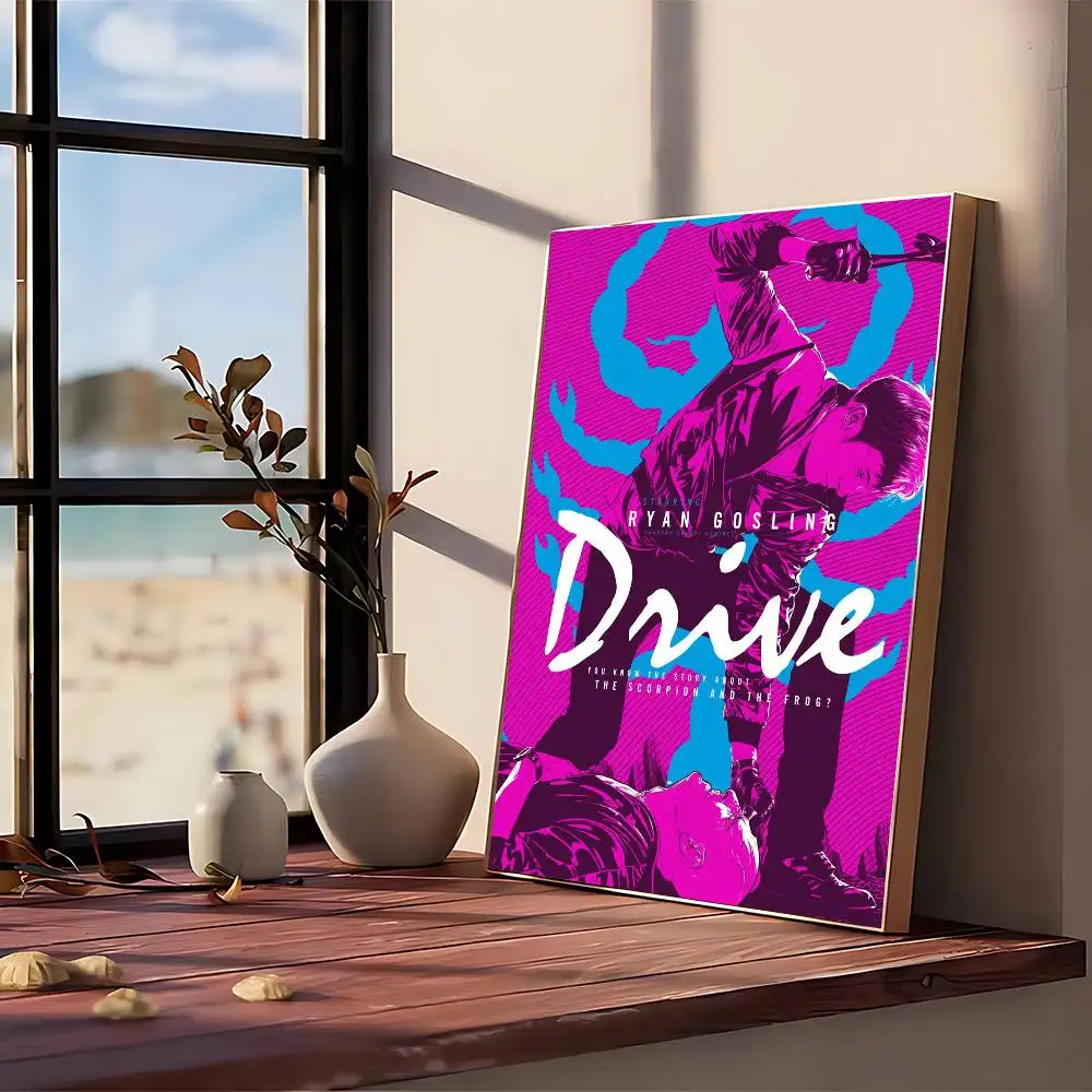 ملصق Drive الكلاسيكي Ryan Gosling بدون مؤطر ملصق Kraft Club Bar Paper Vintage ملصق جدار الفن اللوحة ملصقات الدراسة لغرفة النوم