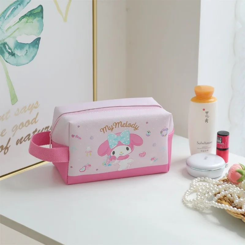 Anime Sanrios Cinnamoroll Kuromi moja melodia Hello Kitty torebka urocza Organizer na kosmetyki kreskówka torba na materiały piśmienne prezent dla przyjaciela