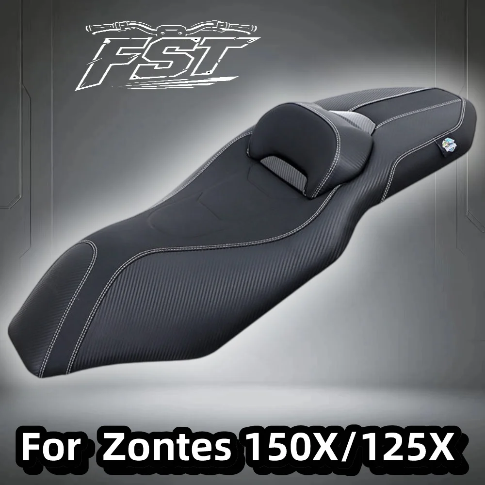 For ZONTES 150X 150 X 125X 2025 2026 Motorcycle Seat Cushion Waist Design Waterproof Comfortable Seat Pad Reduce Sitting Height