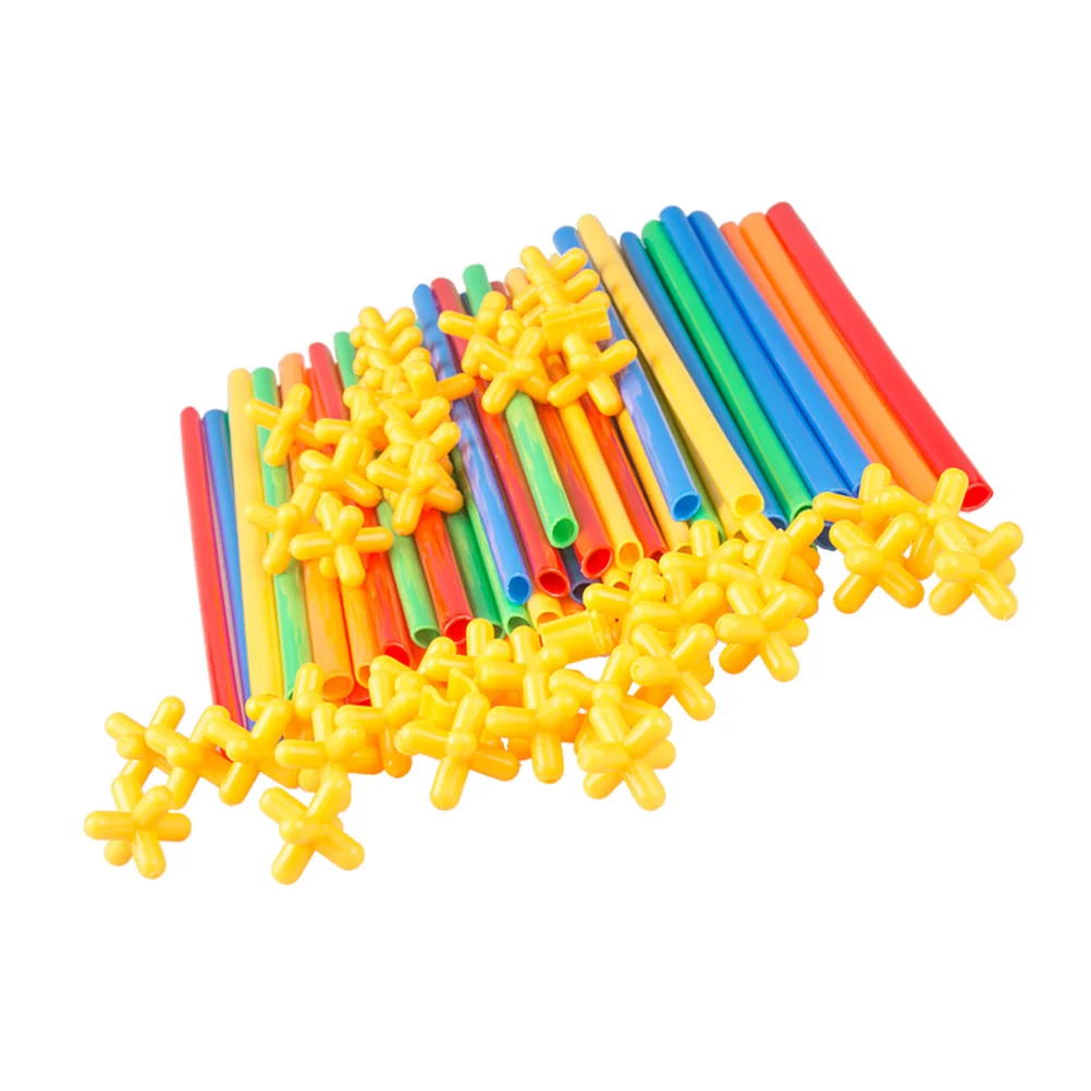 

200 Pcs Straw Blocks Connection Toy Children’s Toys Building for Kids Educational Connector