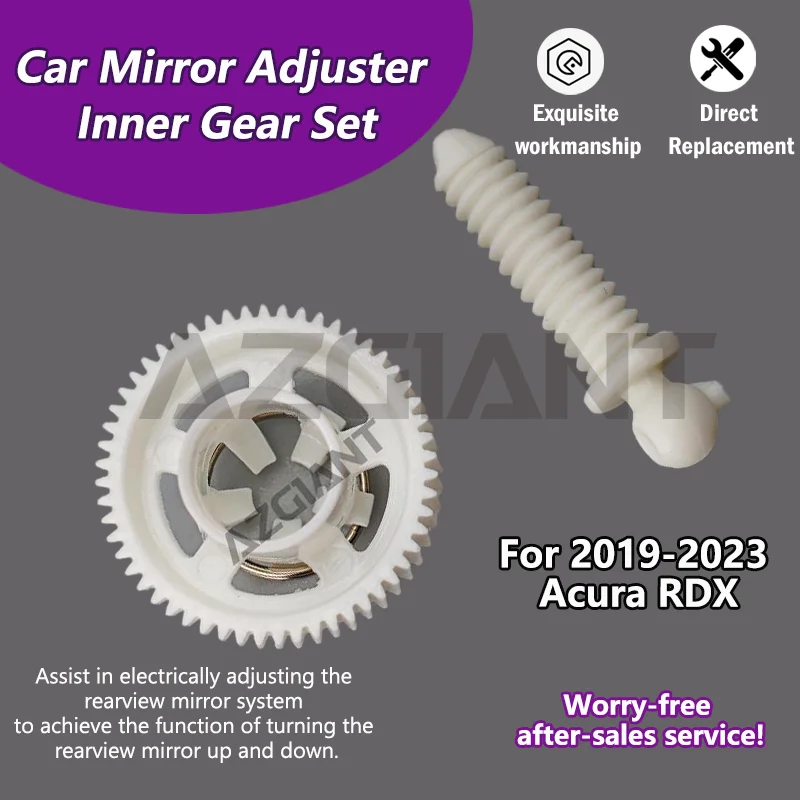 55 Teeth For 2019-2023 Acura RDX Car Mirror Adjust Motor Adjuster Inner Gears Set For Up/Down Position Easy to Install Replacement Part