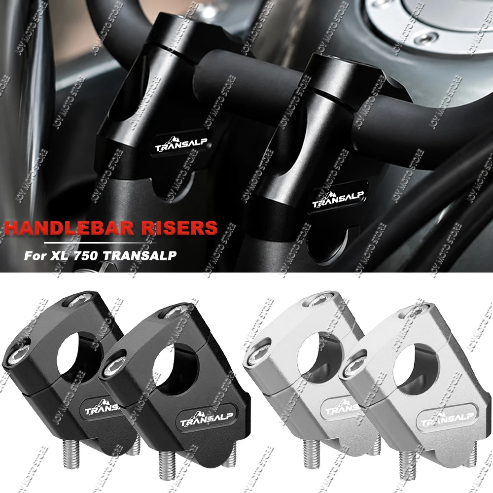 For XL750 Transalp Motorcycle Handlebar Riser Bar Mount Handle Clamp Better Upright Position