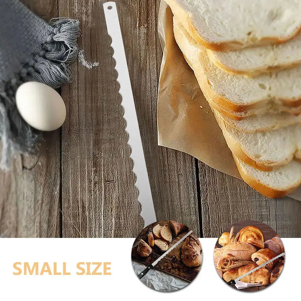 2Pcs Maker Stainless Steel Serrated Bread Blades For Replacement Replacement L275xW11xT04mm Bread Cutting Tools Kitchen