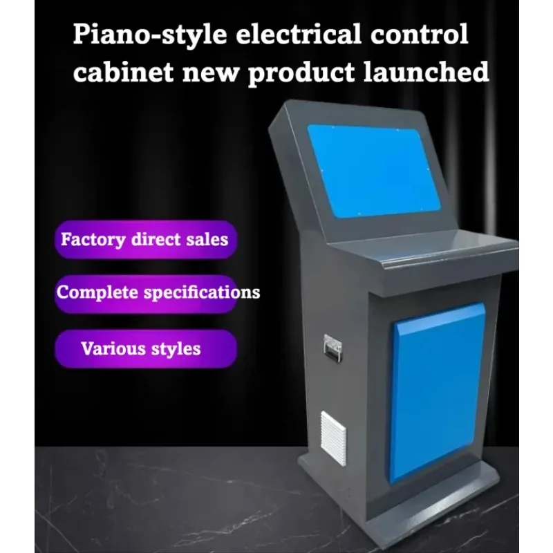 Piano Style Operation Console Power Distribution Cabinet PLC Touch Screen Control Cabinet Inclined Electrical