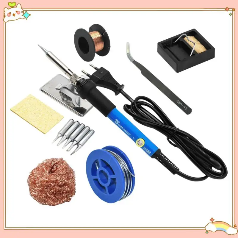 

Adjustable Temperature Electric Soldering Iron 220V 110V 60W 80W Welding Solder Rework Station Heat Pencil Tips Repair Tools