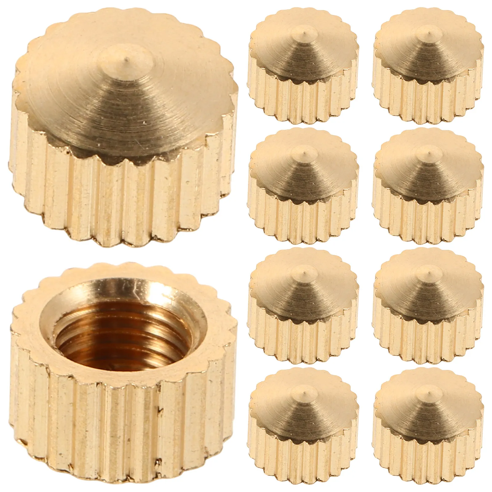 20Pcs Clock Parts Kit Heavy Duty Metal Fixing Nuts for Quartz Wall Clock Movement Replacement Repair Accessories Stability