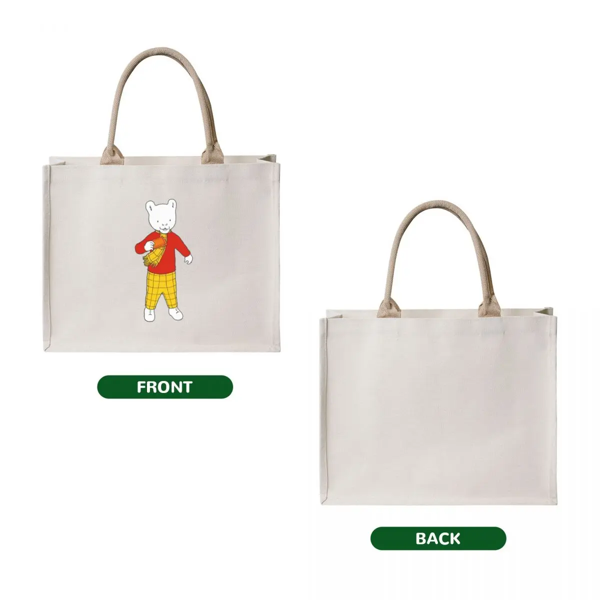 Rupert bear Tote Bag Lady bag woman shopping bag women