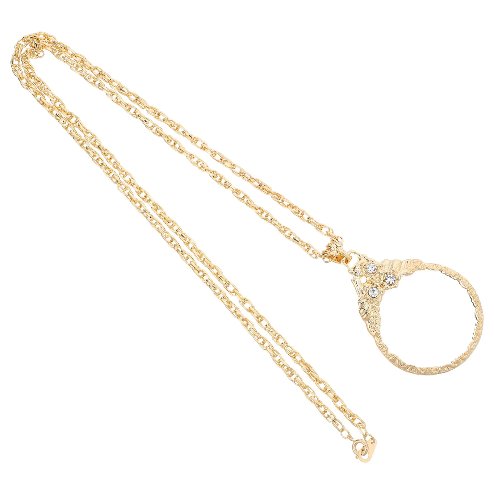 

Magnifying Necklace Optical Lens Chain High Definition Portable Long Sweater Chain Women Pendant Jewelry Loupe Monocle