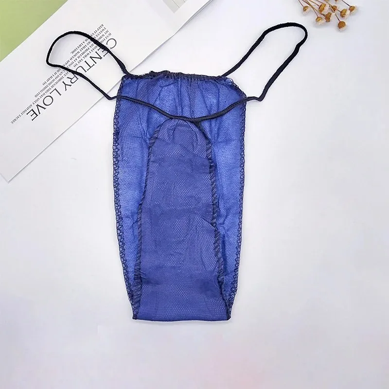 Black Travel Sweat Steam Sauna Breathable Disposable G-string Panties Underwear T-back Saloon Spa Underwear Women Underwear