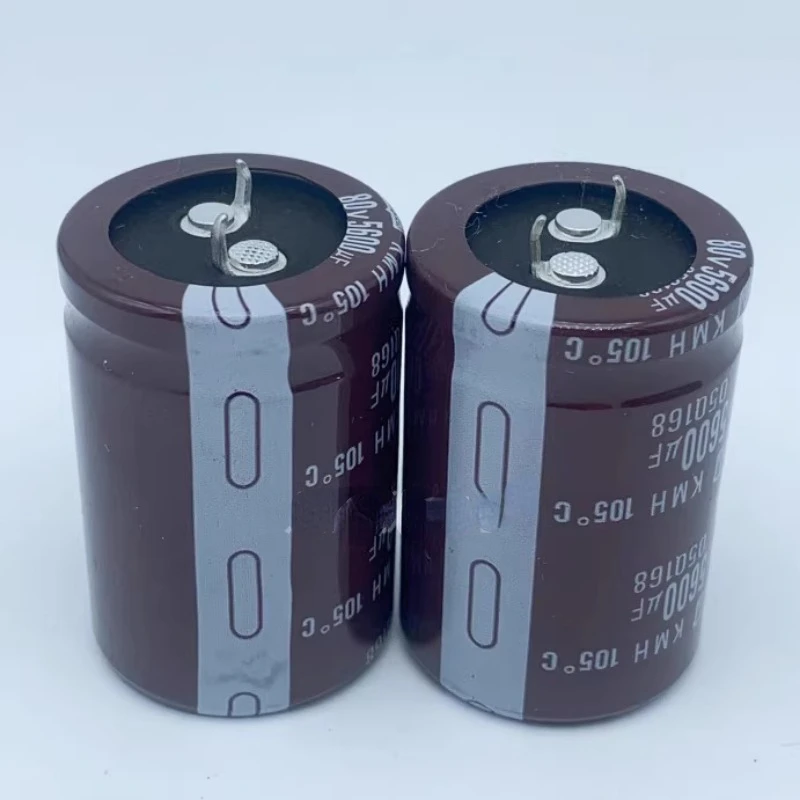 （1pcs）80v5600uf electrolytic capacitor 105 degrees 5600uf 80v power amplifier audio filtering fever capacitor NIPPON CHEMI-CON