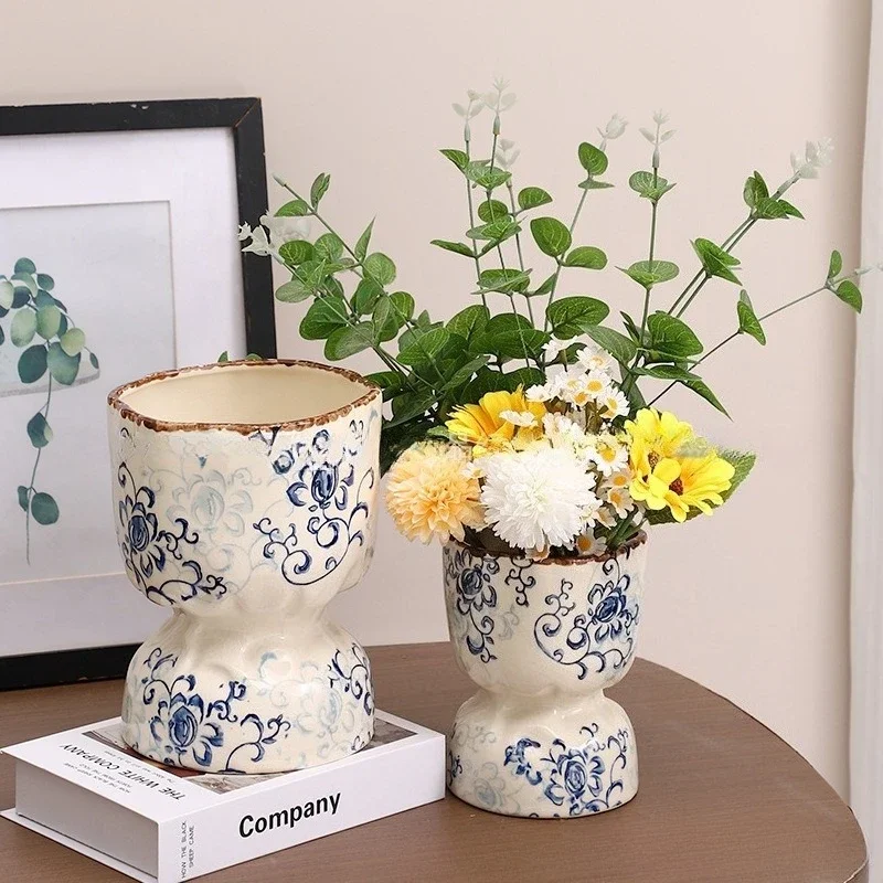 Modern minimalist painted ceramic vase decoration living room bedroom foyer desktop art decoration home decoration accessories