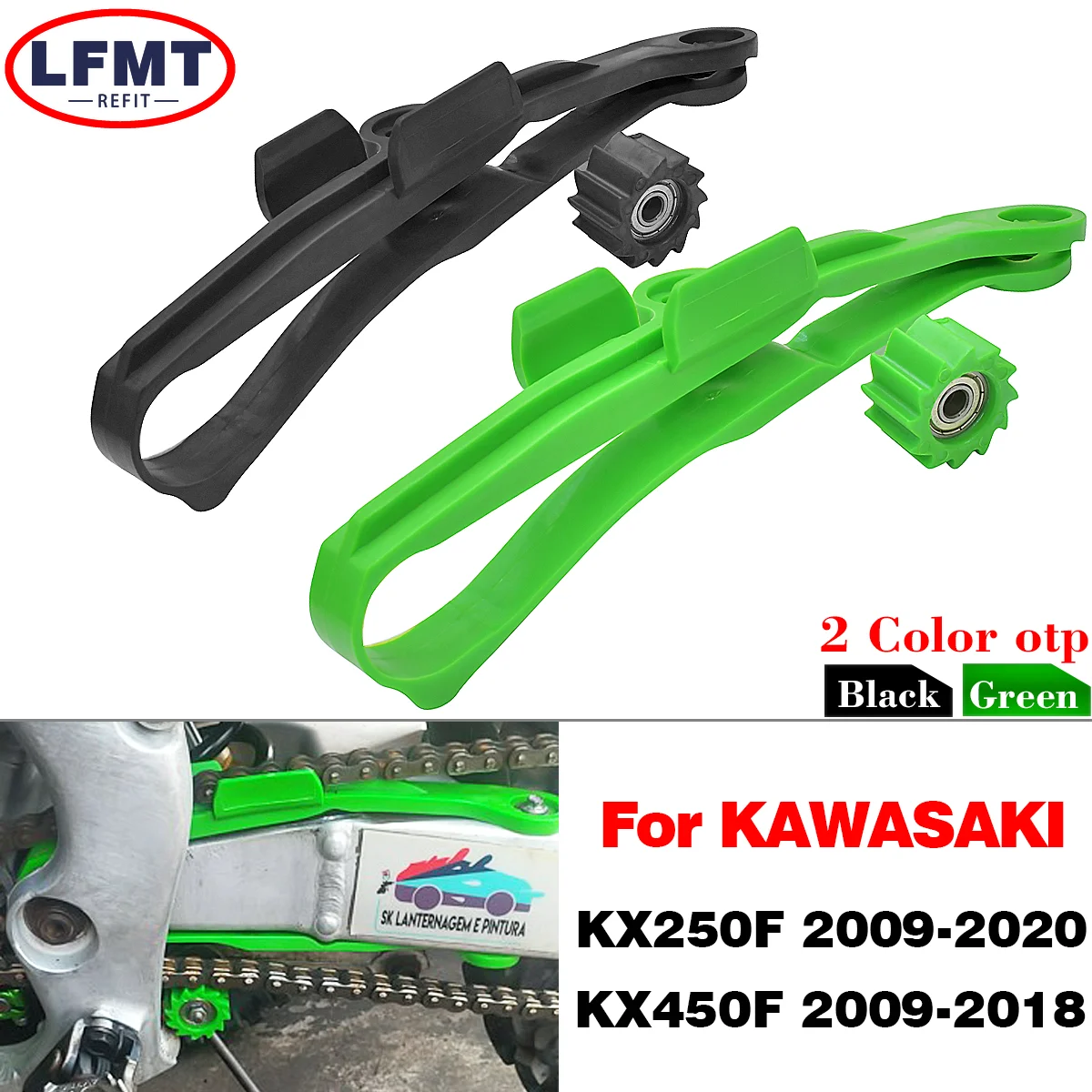 

Motorcycle Chain Slider Guide Swingarm Roller For KAWASAKI KX250F KX450F KLX450 KX-250F KX-450F KLX-450 KX 250F 450F 2009-2020