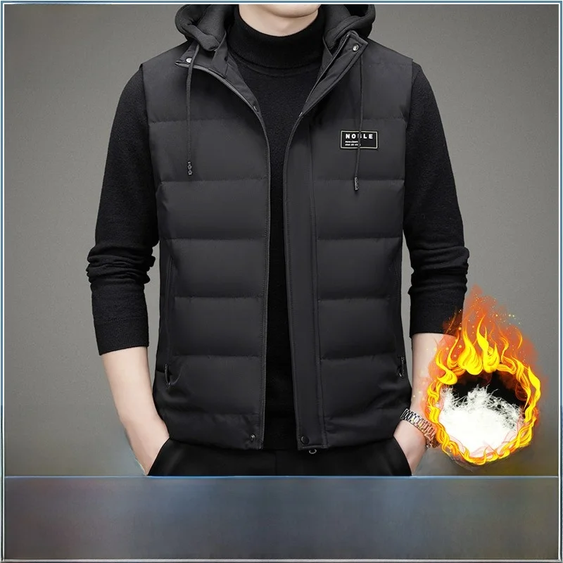 

Мужской пуховый жилет Pierre Cardin класса люкс, белый, с наполнителем из перьев, теплый, модный, городской, стильный, деловой, повседневный, верхняя одежда